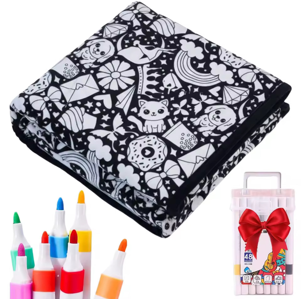 Coloring blanket