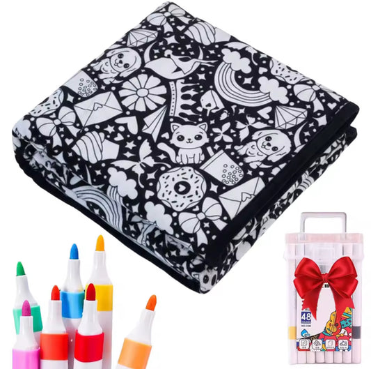 Coloring blanket
